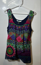 Load image into Gallery viewer, Desigual Womens Multicolor Sleeveless Collarless Pullover Tank Top Size Large
