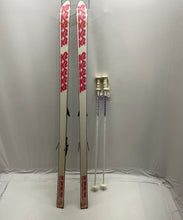 Load image into Gallery viewer, K2 Mens Ivory Salomon Easy Turn Base All-Mountain Snow Skis With Case
