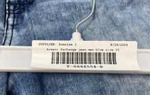 Load image into Gallery viewer, Armani Exchange Mens Blue Denim Medium Wash Slim Fit Skinny Jeans Size 33
