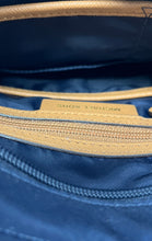 Load image into Gallery viewer, Michael Kors Womens Kelsey Blue Leather Trim Adjustable Strap Crossbody Bag
