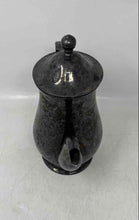 Load image into Gallery viewer, Vintage European Silver-Tone Metal Pedestal Base Teapot With Hinged Lid
