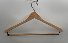 Load image into Gallery viewer, Set Of 4 Pcs J.Riggings Brown Wooden Clothes Hangers With Locking Bar

