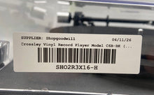 Load image into Gallery viewer, Crosley C6 C6B-BK 2-Speed Black LP Music Vinyl Record Player Not Tested
