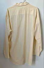 Load image into Gallery viewer, Nautica Mens Yellow Cotton Spread Collar Long Sleeve Dress Shirt Size 17 34/35

