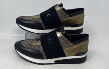 Load image into Gallery viewer, Michael Kors Womens Black And Gold Round Toe Slip-On Sneaker Shoes Size 7.5M
