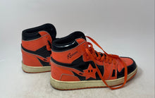 Load image into Gallery viewer, Reason Mens Jrdn 1 Black Orange Lace-Up High Top Sneaker Shoes Size 10.5

