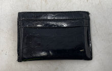 Load image into Gallery viewer, Coach Womens Black Signature Print Small Credit Card Holder Wallet
