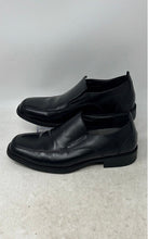 Load image into Gallery viewer, Skechers Mens 64214 Black Leather Square Toe Slip-On Loafer Shoes Size 6.5
