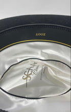 Load image into Gallery viewer, Scala Classico Mens Black Zoot Wide Round Brim Fedora Hat Size Medium
