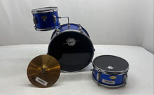 Load image into Gallery viewer, Eastar Blue Percussion Musical Instrument 3-Piece Drum Set With Cymbal

