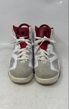 Load image into Gallery viewer, Nike Kids Air Jordan 6 Retro White Red Leather Lace-Up Sneaker Shoes Size 7Y
