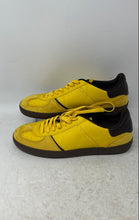 Load image into Gallery viewer, Zara Womens Yellow Black Leather Lace-Up Low Top Sneakers Shoes Size EUR 38
