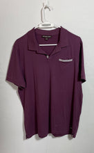 Load image into Gallery viewer, Michael Kors Mens Purple Short Sleeve Collared Golf Polo Shirt Size Large
