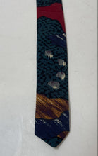 Load image into Gallery viewer, Salvatori Mens Green Printed Adjustable Pointed Tie
