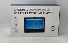 Load image into Gallery viewer, DigiLand DL9003MK Black 9-Inch 2-In-1 Tablet And DVD Player In Box Not Tested
