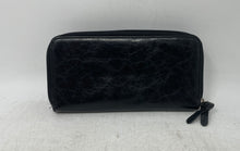 Load image into Gallery viewer, Kenneth Cole Reaction Womens Black Leather Inner Divider Zip-Around Wallet

