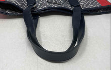 Load image into Gallery viewer, Tommy Hilfiger Womens Navy Red Monogram Inner Pocket Shoulder Strap Tote Bag
