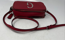Load image into Gallery viewer, Guess Womens Dark Red Leather Zipper Adjustable Strap Crossbody Bag
