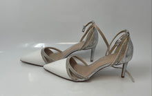 Load image into Gallery viewer, Kelly &amp; Katie Womens Zadie White High Heel Ankle Strap Sandals Size 9.5M
