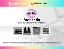 Load image into Gallery viewer, Authentic Tory Burch Womens Laila 2 46986 Metallic Silver Ballet Flats Size 7.5M
