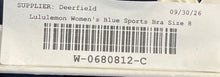 Load image into Gallery viewer, Lululemon Womens Blue Sleeveless Activewear Pullover Sports Bra Size 8
