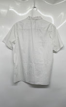 Load image into Gallery viewer, Calvin Klein Mens White Printed Short Sleeve Button-Up Shirt Size Large
