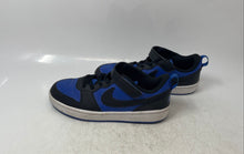 Load image into Gallery viewer, Nike Kids Court Borough Low Recraft HM6298-480 Blue Black Sneakers Shoes Size 3Y
