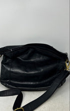 Load image into Gallery viewer, Fossil Womens Black Leather Inner Pockets Adjustable Strap Crossbody Bag
