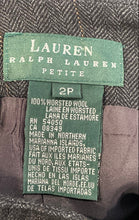 Load image into Gallery viewer, Lauren Ralph Lauren Womens Black Chevron Wool Back-Zip A-Line Skirt Size 2P
