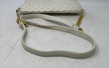 Load image into Gallery viewer, Jennifer Moore Womens White Leather Quilted Inner Pocket Shoulder Purse
