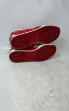 Load image into Gallery viewer, Adidas Mens Hard Court Hi FV5328 Red White Golden Tone Sneakers Shoes Size 9
