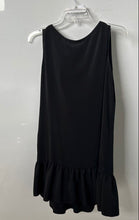 Load image into Gallery viewer, Oscar De La Renta Womens Black Ruffle Hem Button Front Swim Dress Size Small
