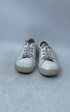 Load image into Gallery viewer, Michael Kors Girls White Signature Print Low Top Lace-Up Sneakers Shoes Size 2
