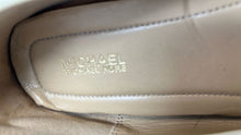 Load image into Gallery viewer, Michael Kors Womens Beige Patent Leather Moc Toe Driving Loafer Shoes Size 9M

