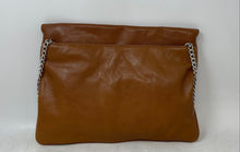 Load image into Gallery viewer, Michael Kors Womens Brown Leather Chain Strap Flap Shoulder Bag
