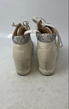 Load image into Gallery viewer, CCOCCI Womens Lake Gray White Lace-Up Wedge Heel Sneaker Shoes Size 8.5
