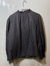 Load image into Gallery viewer, Ana A New Approach Womens Gray Ruffle Round Neck Long Sleeve Blouse Top Size XL

