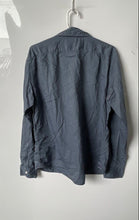 Load image into Gallery viewer, Psycho Bunny Mens Gray Long Sleeve Collared Button-Up Shirt Size Medium
