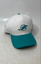 Load image into Gallery viewer, New Era Mens White Blue Miami Dolphins Adjustable NFL Football Cap One Size
