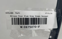 Load image into Gallery viewer, Wilson Tour Slam Gray Green Recreational Stop Shock Pads Tennis Racket
