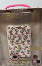 Load image into Gallery viewer, Xo Poppy White Pink Power Trip Magsafe Compatible Power Bank W/ 5000mAh Capacity
