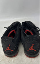 Load image into Gallery viewer, Nike Mens Air Jordan 4 Retro Black Red Lace-Up Low Top Sneaker Shoes Size 8

