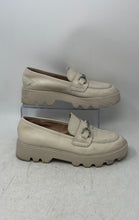 Load image into Gallery viewer, Chelsea &amp; Violet Womens Vera Beige Leather Platform Loafer Shoes Size 8.5 M
