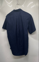 Load image into Gallery viewer, George Kent Mens Blue Cotton Short Sleeve Collared Dress Shirt Size 4
