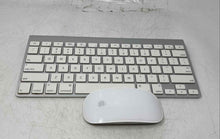 Load image into Gallery viewer, Apple Silver White Wireless Keyboard &amp; Mouse Set Of 2 Pieces Not Tested
