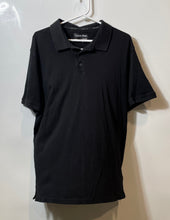 Load image into Gallery viewer, Calvin Klein Mens Black Cotton Short Sleeve Regular Fit Polo Shirt Size XL
