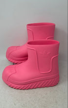 Load image into Gallery viewer, Adidas Womens AdiFOM Superstar Pink Round Toe Pull-On Ankle Rain Boots Size 5.5
