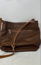 Load image into Gallery viewer, Valentina Womens Brown Leather Bottom Studs Adjustable Strap Crossbody Handbag
