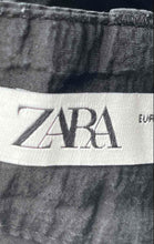 Load image into Gallery viewer, Zara Womens Black Flat Front Flare Leg Stretch Trouser Pants Size Small
