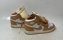 Load image into Gallery viewer, Nike Girls Air Jordan 1 Retro High OG FN6621-201 White Beige Sneaker Shoes Sz 3Y

